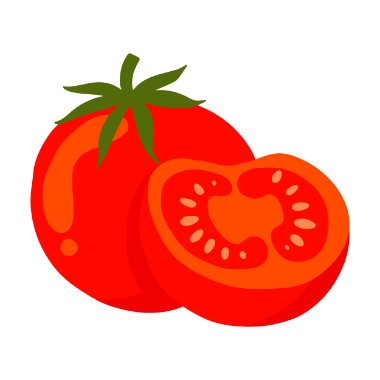 大玉トマトの断面のアイコン